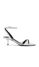 Tony Bianco Fortune Sandal in Metallic Silver | Silver Nappa Metallic Strappy Sandals for Women