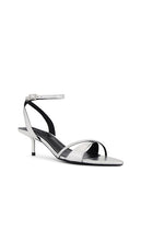 Tony Bianco Fortune Sandal in Metallic Silver