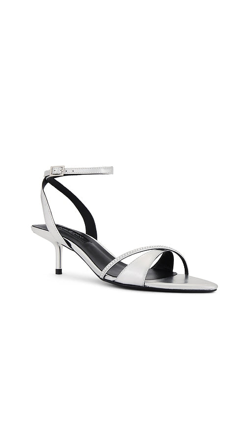 Tony Bianco Fortune Sandal in Metallic Silver