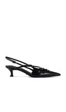 Tony Bianco Koko Slingback in Black | Black Hi Shine Sling Back Heels for Women