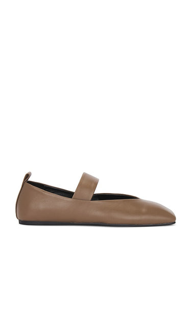 Tony Bianco Hawaii Ballet Flat in Brown | Liqueur Nappa Ballet Flats for Women