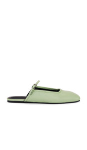 Tony Bianco Harvey Mule in Mint | Peppermint Nappa Flat Slides for Women