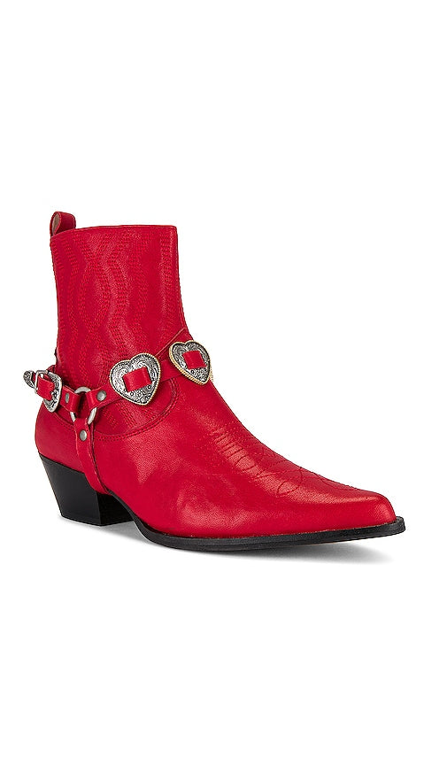 TORAL Blues Heart Boot in Red
