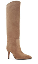 TORAL Suede Tall Boot in Taupe