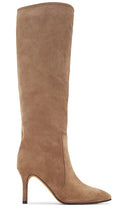 TORAL Suede Tall Boot in Taupe - Botte haute en daim TORAL en taupe - TORAL 灰褐色绒面革高筒靴 - TORAL Wildleder-hoher Stiefel in Taupe - TORAL 스웨이드 톨 부츠 - Stivale alto in pelle scamosciata TORAL color tortora