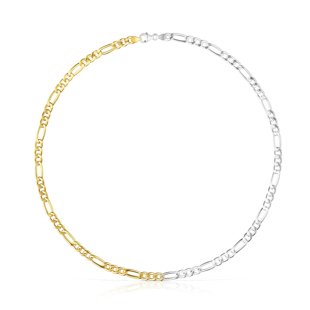 TOUS Basics Two-Tone Chain Necklace