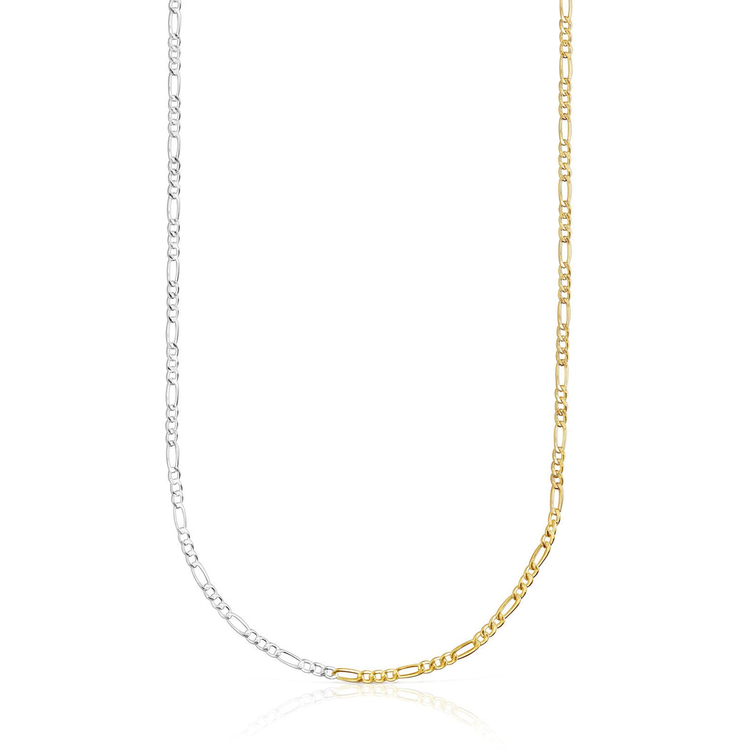 TOUS Basics Two-Tone Curb Chain Necklace