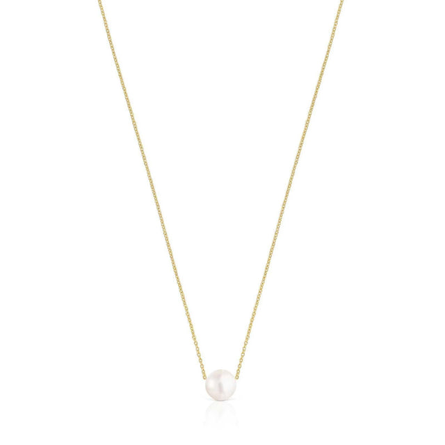 TOUS Gloss Gold-Plated Freshwater Cultured Pearl Necklace