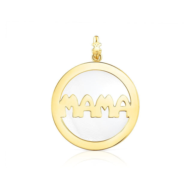 TOUS Gold-Plated Mama Pendant