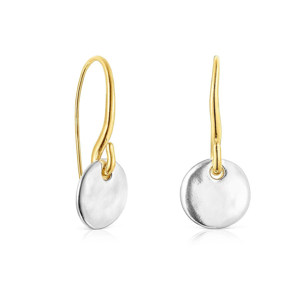 TOUS Luah Luna Two-Tone Earrings | 18mm
