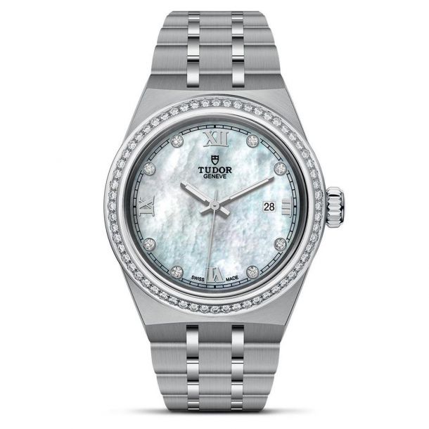 TUDOR Royal Stainless Steel Diamond Watch | Mother-of-Pearl Dial | 28mm | M28320-0001