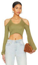 Tularosa Genet Pointelle Halter Knit Top in Green - Tularosa Genet Pointelle Top en tricot dos nu en vert - Tularosa Genet 绿色吊带针织上衣 - Tularosa Genet Pointelle Neckholder-Strickoberteil in Grün - Tularosa Genet Pointelle 홀터 니트 탑 - Top in maglia Tularosa Genet Pointelle Halter in verde