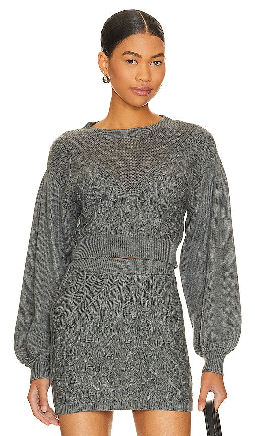 Tularosa Davina Sweater in Charcoal - Pull Tularosa Davina en charbon de bois - Tularosa Davina 木炭色毛衣 - Tularosa Davina Pullover in Anthrazit - Tularosa Davina 스웨터 차콜 색상 - Maglione Tularosa Davina in carbone