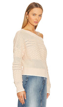 Tularosa Razon Off Shoulder Pointelle Sweater in Nude