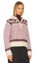 Tularosa Elandra Fairisle Sweater in Burgundy