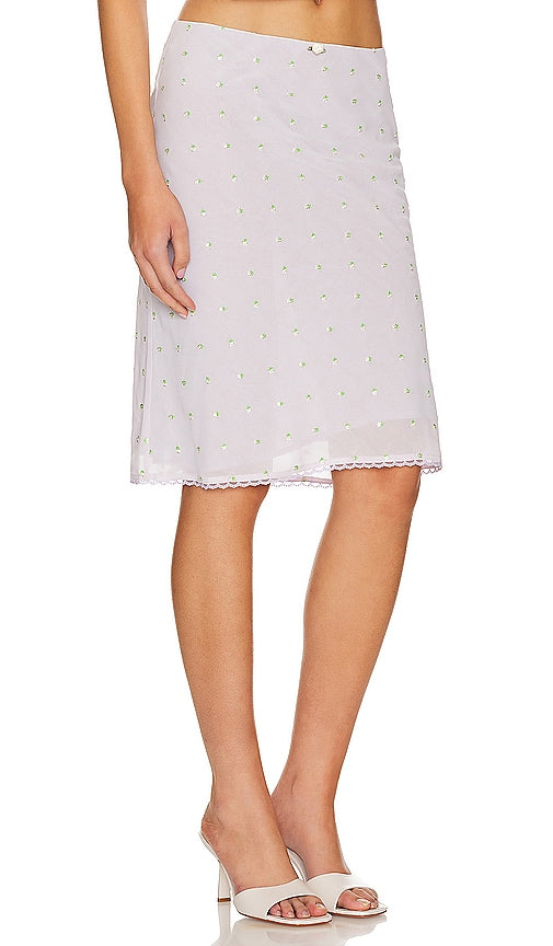 Tularosa Francesca Midi Skirt in Lavender