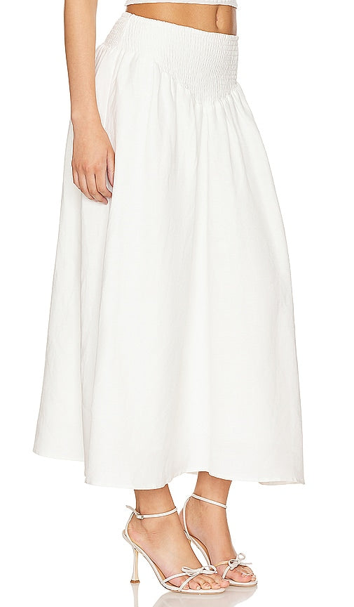 Tularosa Asa Midi Skirt in Ivory