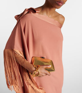 Taller Marmo Aarons fringed crêpe cady kaftan