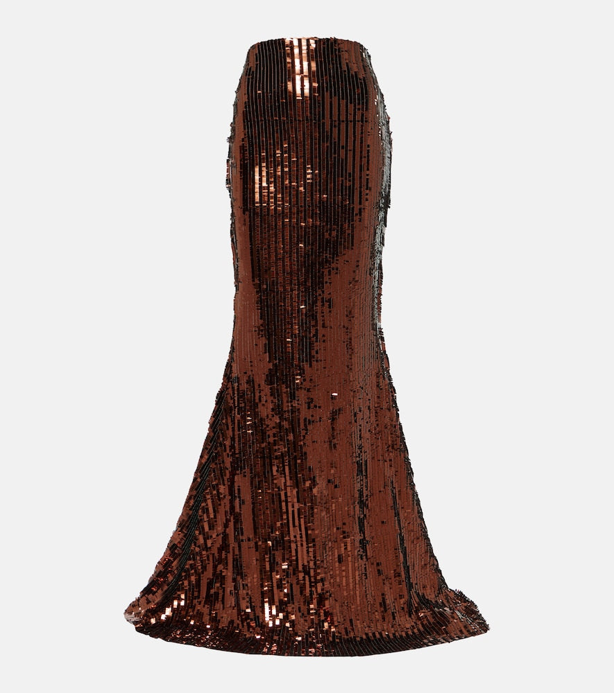 Taller Marmo Ariel sequined maxi skirt - Taller Marmo Ariel 亮片长裙