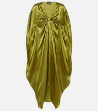 Taller Marmo Azores gathered silk satin kaftan