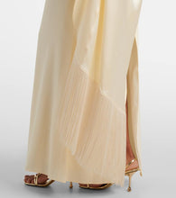 Taller Marmo Berenson one-shoulder satin gown