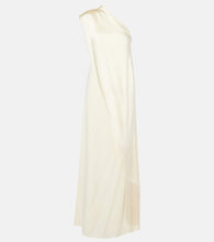 Taller Marmo Berenson one-shoulder satin gown