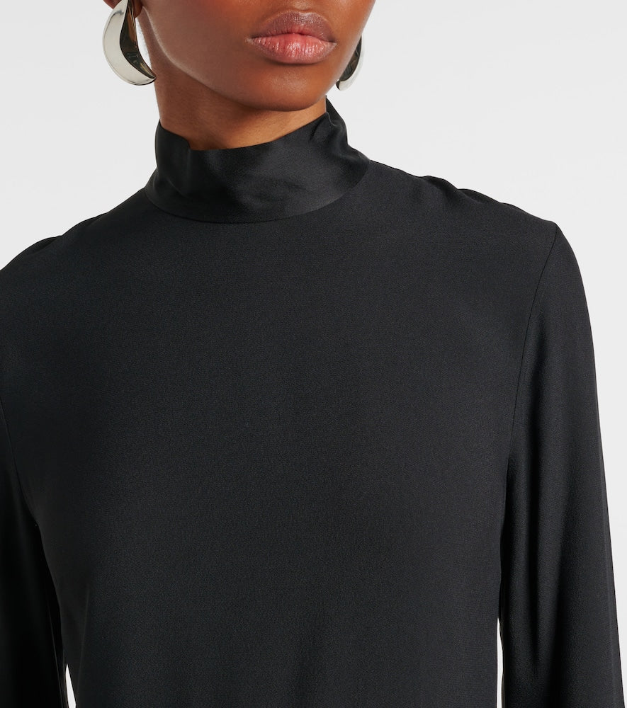 Taller Marmo Chicago fringed Crêpe minidress