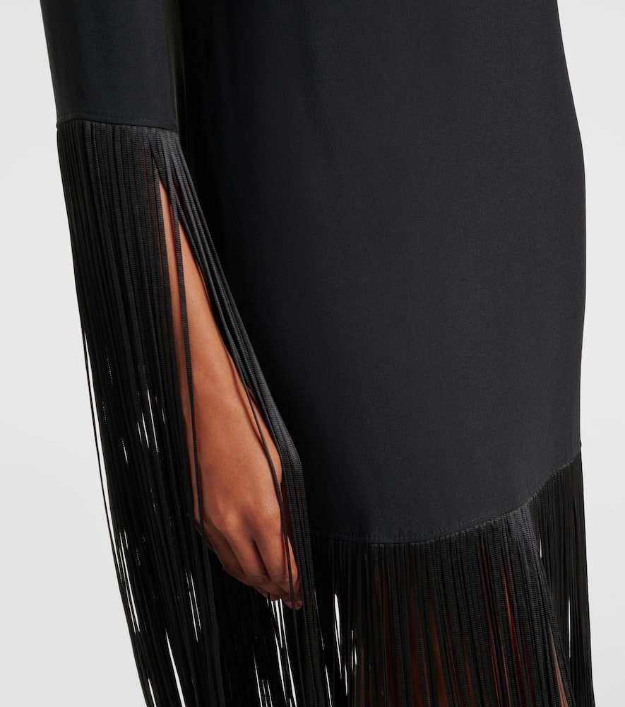 Taller Marmo Chicago fringed Crêpe minidress