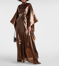 Taller Marmo Cigar belted wool-blend kaftan