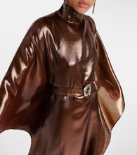Taller Marmo Cigar belted wool-blend kaftan