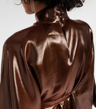 Taller Marmo Cigar belted wool-blend kaftan