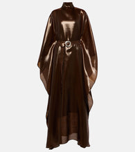 Taller Marmo Cigar belted wool-blend kaftan