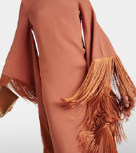 Taller Marmo Del Mar fringed crêpe midi dress