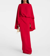 Taller Marmo Eolia cr√É¬™pe cady gown