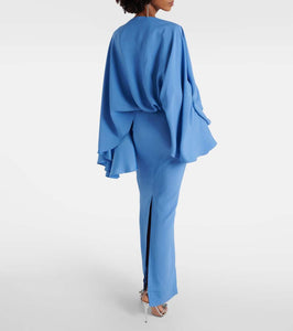 Taller Marmo Eolia crêpe cady gown