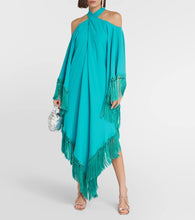 Taller Marmo Fringed cutout crêpe kaftan