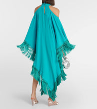 Taller Marmo Fringed cutout crêpe kaftan