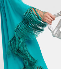 Taller Marmo Fringed cutout crêpe kaftan