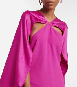 Taller Marmo Murcielago crêpe gown