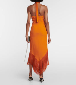 Taller Marmo Nina fringed maxi dress