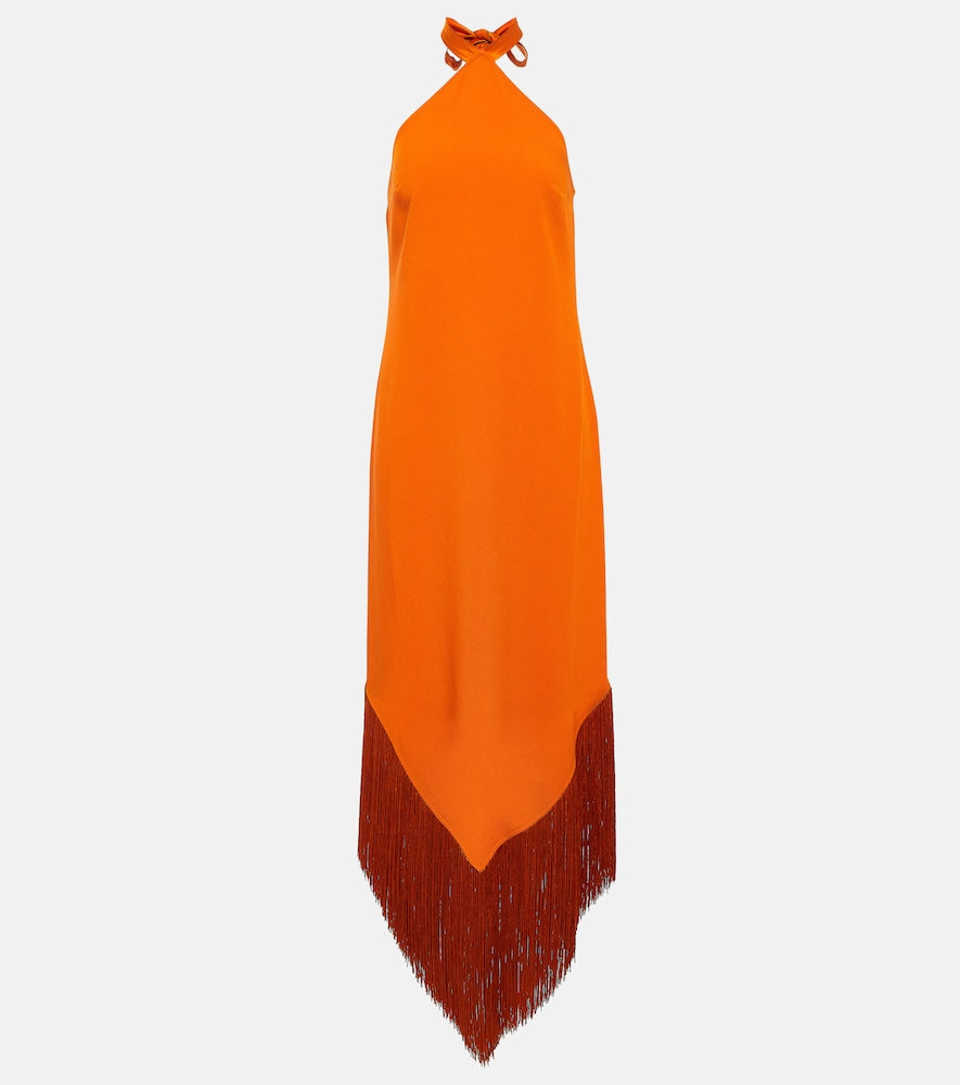 Taller Marmo Nina fringed maxi dress. 玛莫·尼娜 (Marmo Nina) 流苏长裙