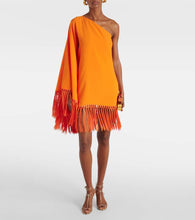 Taller Marmo One-shoulder crêpe minidress