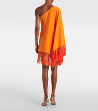 Taller Marmo One-shoulder crêpe minidress