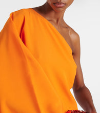 Taller Marmo One-shoulder crêpe minidress