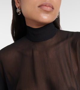 Taller Marmo Shangai silk gown