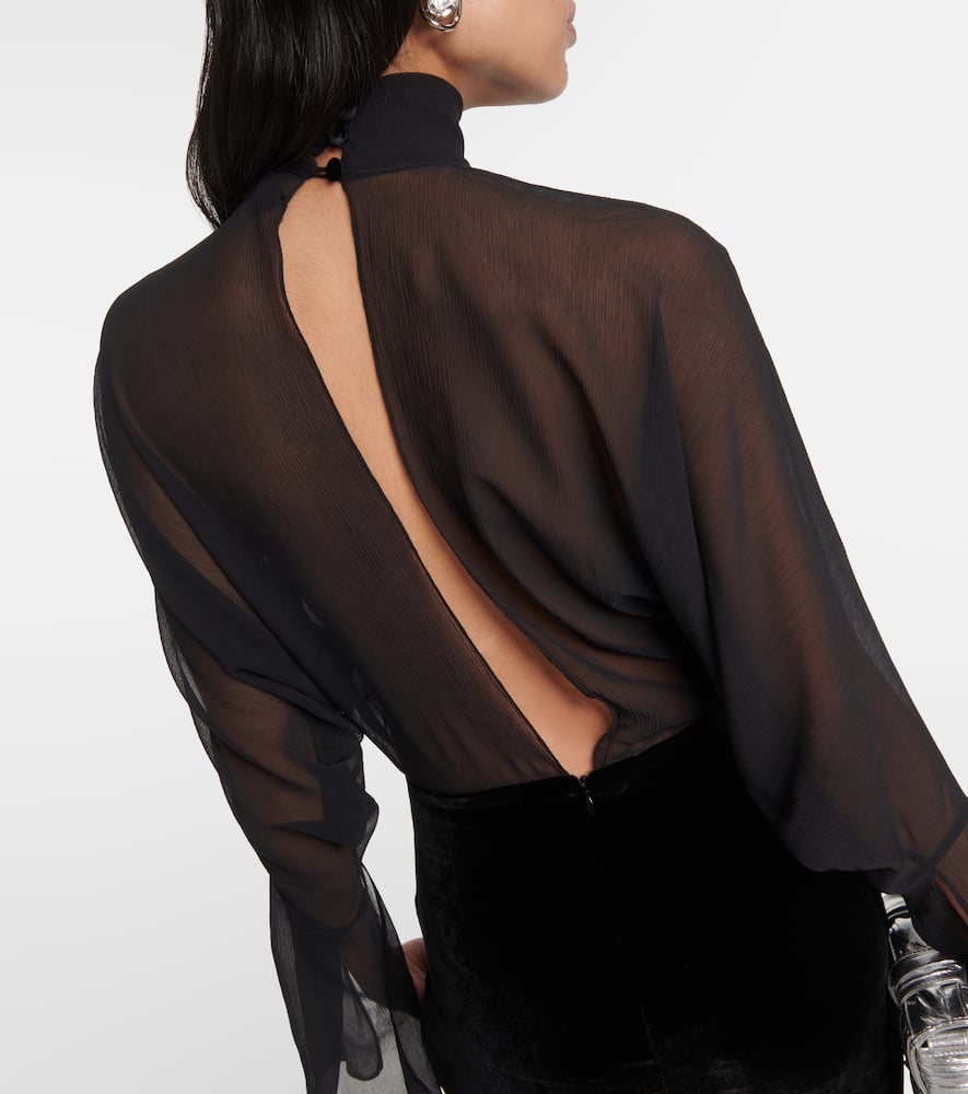 Taller Marmo Shangai silk gown