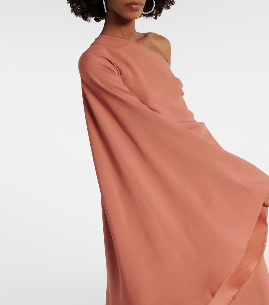 Taller Marmo Sifnos one-shoulder  cady gown