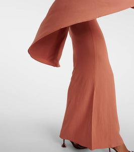Taller Marmo Sifnos one-shoulder crêpe cady gown