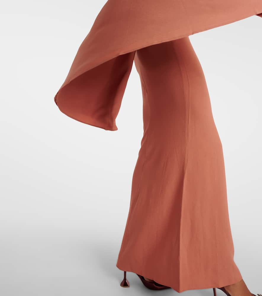 Taller Marmo Sifnos one-shoulder crêpe cady gown