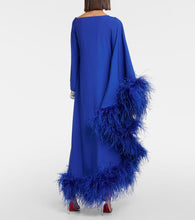Taller Marmo Ubud Extravaganza feather-trimmed gown